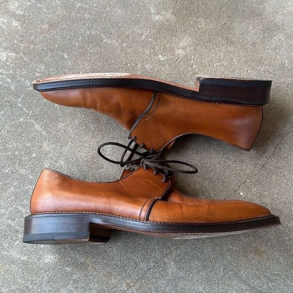 Peter Huber Dress Shoes Brown Leather Men’s Size 9.5 main image 3